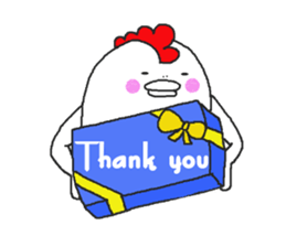 Humorous chicken sticker #5753719