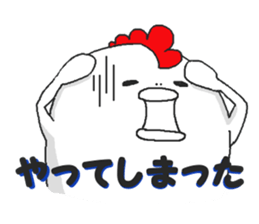 Humorous chicken sticker #5753721