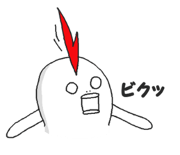 Humorous chicken sticker #5753730