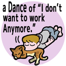 40 dances in my room-1 (English) sticker #5753973