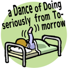 40 dances in my room-1 (English) sticker #5753984