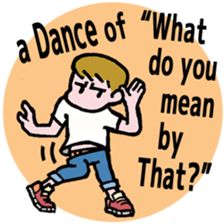 40 dances in my room-1 (English) sticker #5753985