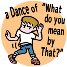 40 dances in my room-1 (English) sticker #5753985