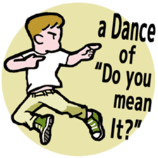 40 dances in my room-1 (English) sticker #5753988
