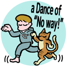 40 dances in my room-1 (English) sticker #5753994