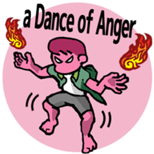 40 dances in my room-1 (English) sticker #5754007