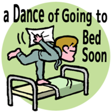 40 dances in my room-1 (English) sticker #5754009