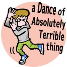 40 dances in my room-1 (English) sticker #5754010