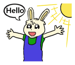 Rabbit Couple sticker #5754692