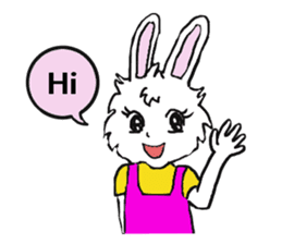 Rabbit Couple sticker #5754693