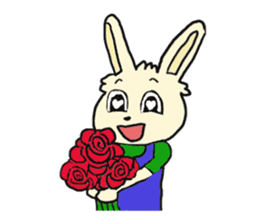 Rabbit Couple sticker #5754694