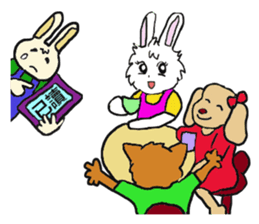 Rabbit Couple sticker #5754699