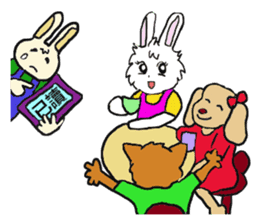 Rabbit Couple sticker #5754699
