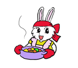 Rabbit Couple sticker #5754703