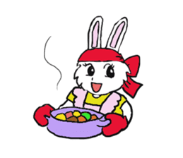 Rabbit Couple sticker #5754703
