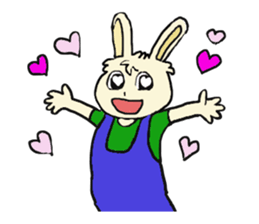 Rabbit Couple sticker #5754706