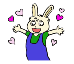 Rabbit Couple sticker #5754706