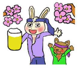 Rabbit Couple sticker #5754714