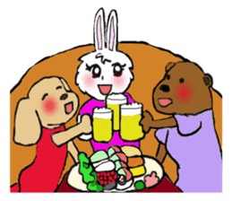 Rabbit Couple sticker #5754715