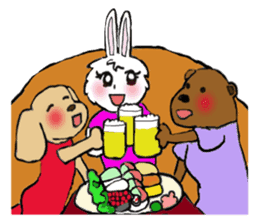 Rabbit Couple sticker #5754715