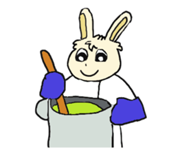 Rabbit Couple sticker #5754718