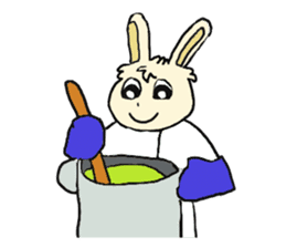 Rabbit Couple sticker #5754718