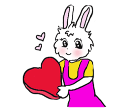 Rabbit Couple sticker #5754719