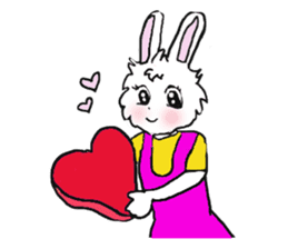 Rabbit Couple sticker #5754719