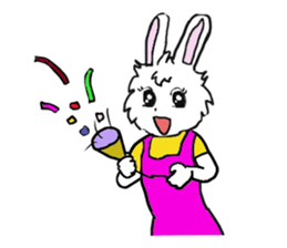 Rabbit Couple sticker #5754723