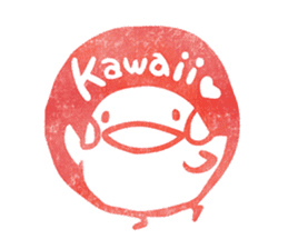 "Hanko" of Kawaii for reply! (English) sticker #5755623