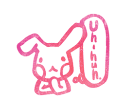 "Hanko" of Kawaii for reply! (English) sticker #5755633