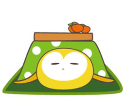 Yellow owl of happiness ver2 sticker #5756101