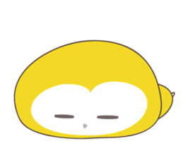 Yellow owl of happiness ver2 sticker #5756102