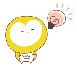 Yellow owl of happiness ver2 sticker #5756103