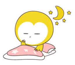 Yellow owl of happiness ver2 sticker #5756107