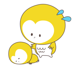 Yellow owl of happiness ver2 sticker #5756110