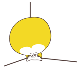 Yellow owl of happiness ver2 sticker #5756114