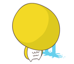 Yellow owl of happiness ver2 sticker #5756115