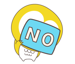 Yellow owl of happiness ver2 sticker #5756119