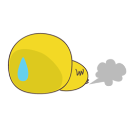 Yellow owl of happiness ver2 sticker #5756123