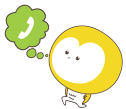 Yellow owl of happiness ver2 sticker #5756126