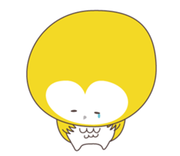 Yellow owl of happiness ver2 sticker #5756128