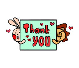 Blushing rabbit sticker #5756551