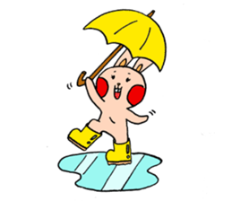 Blushing rabbit sticker #5756557