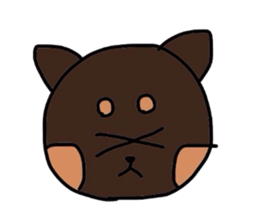 kuno black dog sticker #5756823