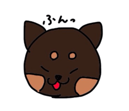 kuno black dog sticker #5756825