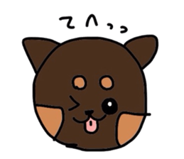 kuno black dog sticker #5756829