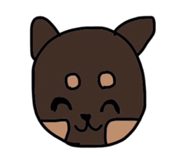 kuno black dog sticker #5756842