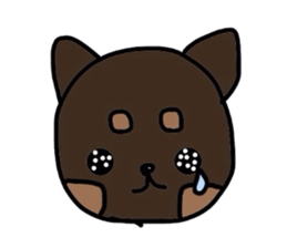 kuno black dog sticker #5756843
