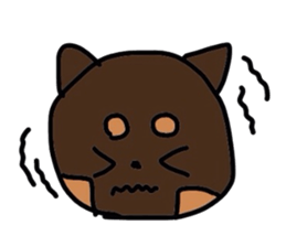 kuno black dog sticker #5756846